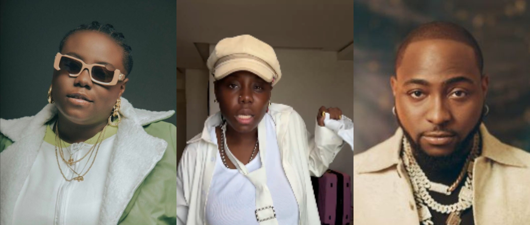 Teni and singer Davido